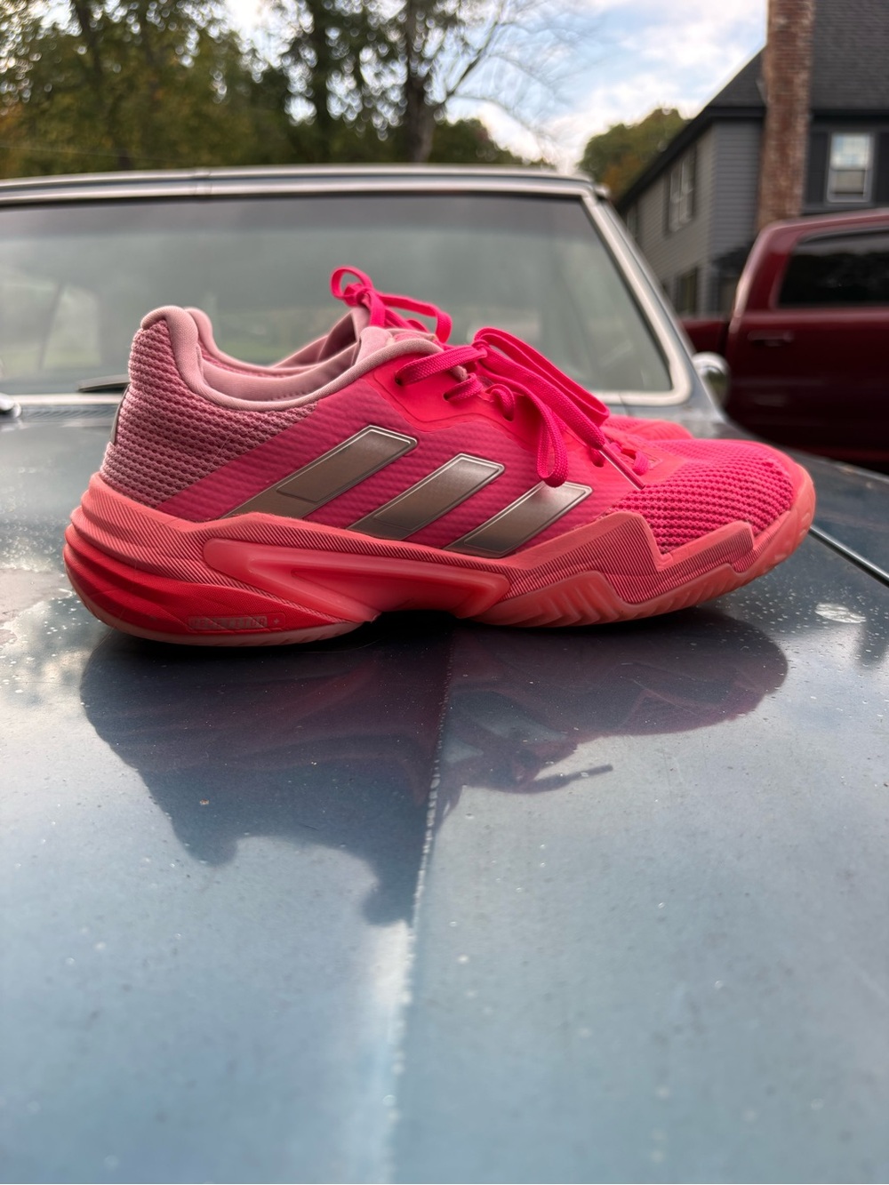 Adidas Barricade Bright Pink Women's Tennis Shoes